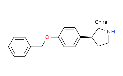 CAS No. 1956435-68-9, (S)-3-(4-(Benzyloxy)phenyl)pyrrolidine