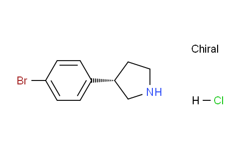 CAS No. 1384268-82-9, (S)-3-(4-Bromophenyl)pyrrolidine hydrochloride
