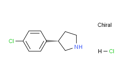 CAS No. 1384268-58-9, (S)-3-(4-Chlorophenyl)pyrrolidine hydrochloride