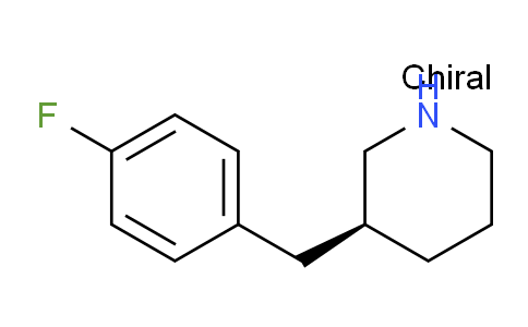 CAS No. 275815-80-0, (S)-3-(4-Fluorobenzyl)piperidine