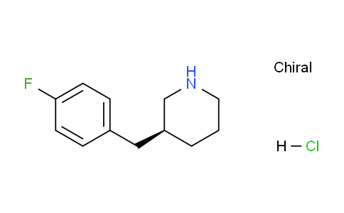 CAS No. 745822-33-7, (S)-3-(4-Fluorobenzyl)piperidine hydrochloride