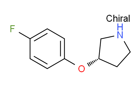 CAS No. 1187927-92-9, (S)-3-(4-Fluorophenoxy)pyrrolidine