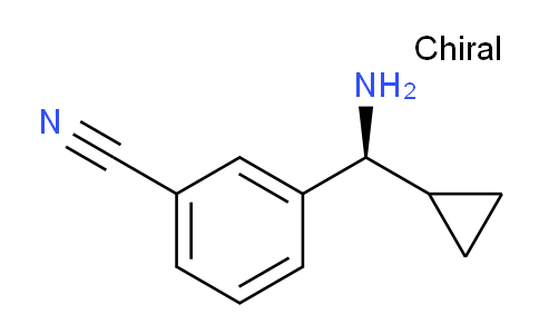 CAS No. 1212897-83-0, (S)-3-(Amino(cyclopropyl)methyl)benzonitrile