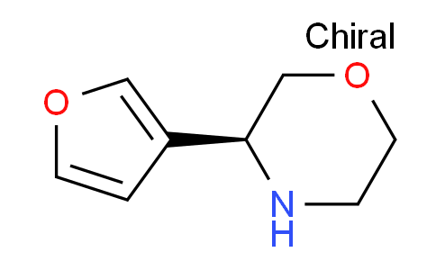 CAS No. 1213183-44-8, (S)-3-(Furan-3-yl)morpholine