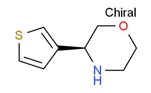 CAS No. 1213168-12-7, (S)-3-(Thiophen-3-yl)morpholine