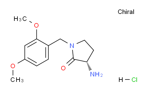 CAS No. 1951425-27-6, (S)-3-Amino-1-(2,4-dimethoxybenzyl)pyrrolidin-2-one hydrochloride