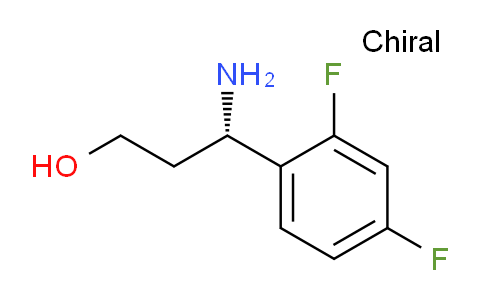 CAS No. 612532-17-9, (S)-3-Amino-3-(2,4-difluorophenyl)propan-1-ol