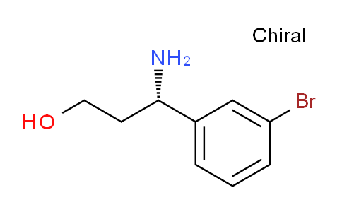 CAS No. 1212869-85-6, (S)-3-Amino-3-(3-bromophenyl)propan-1-ol