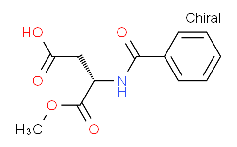 CAS No. 82933-21-9, (S)-3-Benzamido-4-methoxy-4-oxobutanoic acid