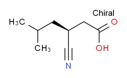 CAS No. 181289-37-2, (S)-3-Cyano-5-methylhexanoic acid