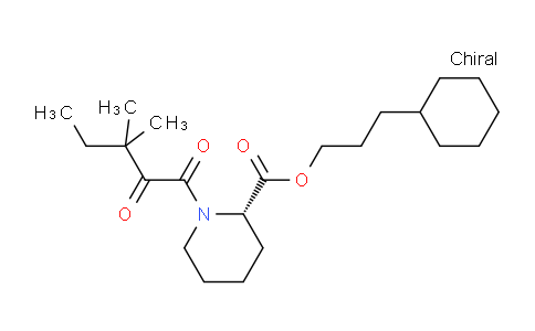 CAS No. 152754-34-2, (S)-3-Cyclohexylpropyl 1-(3,3-dimethyl-2-oxopentanoyl)piperidine-2-carboxylate