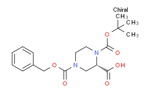 CAS No. 138775-03-8, (S)-4-((Benzyloxy)carbonyl)-1-(tert-butoxycarbonyl)piperazine-2-carboxylic acid