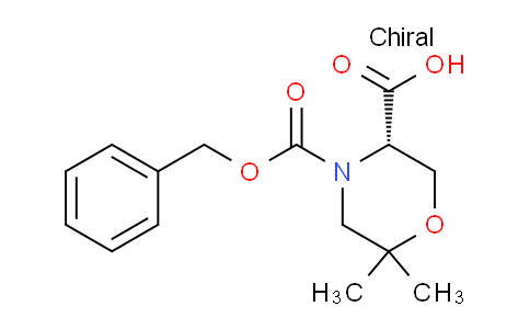 CAS No. 1263078-14-3, (S)-4-((Benzyloxy)carbonyl)-6,6-dimethylmorpholine-3-carboxylic acid