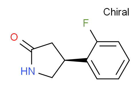CAS No. 1384268-72-7, (S)-4-(2-Fluorophenyl)pyrrolidin-2-one