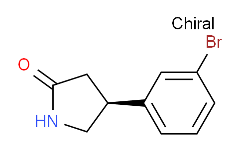 CAS No. 1384268-89-6, (S)-4-(3-Bromophenyl)pyrrolidin-2-one