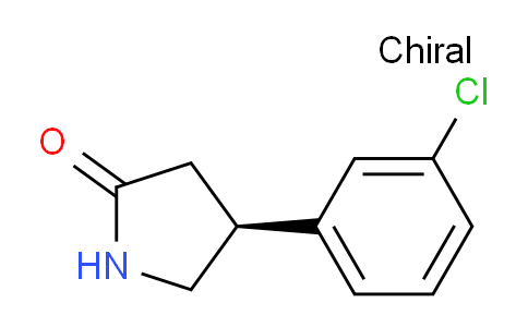 CAS No. 1384268-54-5, (S)-4-(3-Chlorophenyl)pyrrolidin-2-one