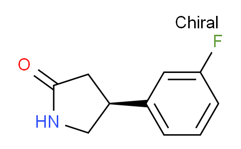 CAS No. 1384268-98-7, (S)-4-(3-Fluorophenyl)pyrrolidin-2-one