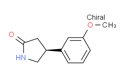 CAS No. 249747-15-7, (S)-4-(3-Methoxyphenyl)pyrrolidin-2-one