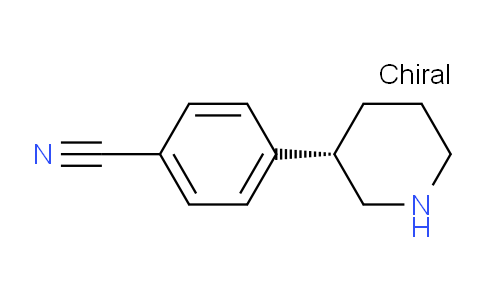 CAS No. 1336417-30-1, (S)-4-(Piperidin-3-yl)benzonitrile