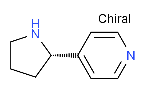 CAS No. 130343-14-5, (S)-4-(Pyrrolidin-2-yl)pyridine