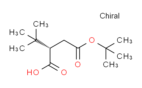 CAS No. 210048-06-9, (S)-4-(tert-Butoxy)-2-(tert-butyl)-4-oxobutanoic acid