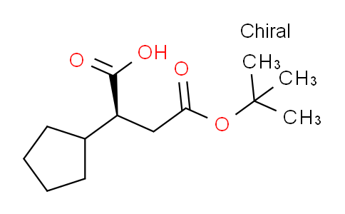 CAS No. 1956437-33-4, (S)-4-(tert-Butoxy)-2-cyclopentyl-4-oxobutanoic acid