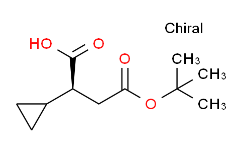 CAS No. 1956437-09-4, (S)-4-(tert-Butoxy)-2-cyclopropyl-4-oxobutanoic acid