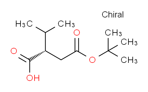 CAS No. 134807-43-5, (S)-4-(tert-Butoxy)-2-isopropyl-4-oxobutanoic acid