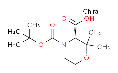 CAS No. 1416444-83-1, (S)-4-(tert-Butoxycarbonyl)-2,2-dimethylmorpholine-3-carboxylic acid