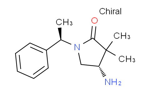 CAS No. 1881275-64-4, (S)-4-Amino-3,3-dimethyl-1-((R)-1-phenylethyl)pyrrolidin-2-one