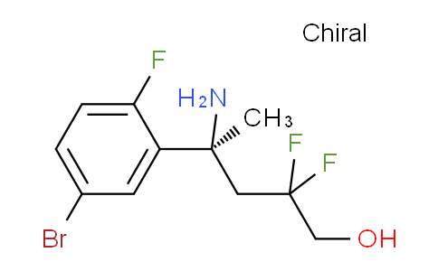 CAS No. 1956437-49-2, (S)-4-Amino-4-(5-bromo-2-fluorophenyl)-2,2-difluoropentan-1-ol