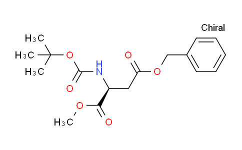 CAS No. 80963-12-8, (S)-4-Benzyl 1-methyl 2-((tert-butoxycarbonyl)amino)succinate