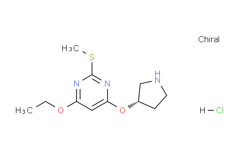 CAS No. 1354018-66-8, (S)-4-Ethoxy-2-(methylthio)-6-(pyrrolidin-3-yloxy)pyrimidine hydrochloride