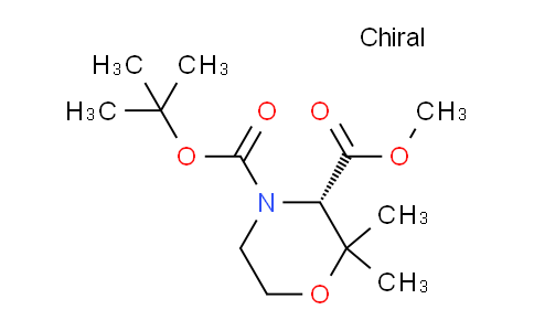 CAS No. 1416445-04-9, (S)-4-tert-Butyl 3-methyl 2,2-dimethylmorpholine-3,4-dicarboxylate
