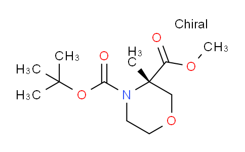 CAS No. 1433222-91-3, (S)-4-tert-Butyl 3-methyl 3-methylmorpholine-3,4-dicarboxylate