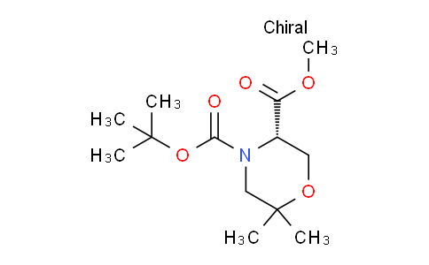 CAS No. 1439922-08-3, (S)-4-tert-Butyl 3-methyl 6,6-dimethylmorpholine-3,4-dicarboxylate
