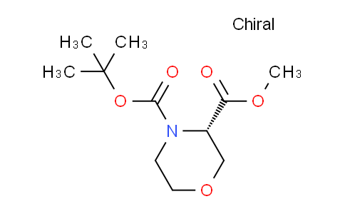 CAS No. 215917-98-9, (S)-4-tert-Butyl 3-methyl morpholine-3,4-dicarboxylate