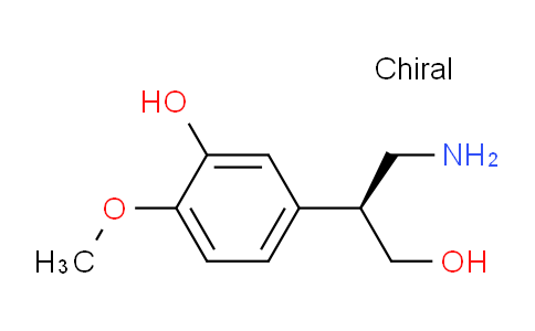 CAS No. 1212797-76-6, (S)-5-(1-Amino-3-hydroxypropan-2-yl)-2-methoxyphenol