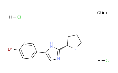 CAS No. 1373165-18-4, (S)-5-(4-Bromophenyl)-2-(pyrrolidin-2-yl)-1H-imidazole dihydrochloride