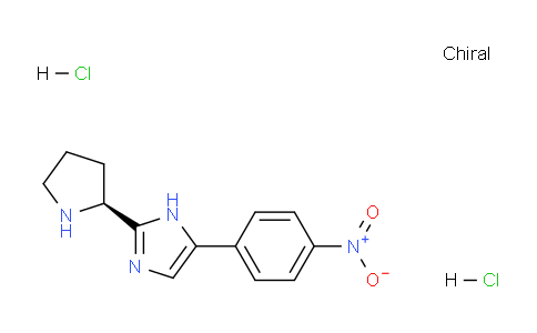 CAS No. 1439921-98-8, (S)-5-(4-Nitrophenyl)-2-(pyrrolidin-2-yl)-1H-imidazole dihydrochloride