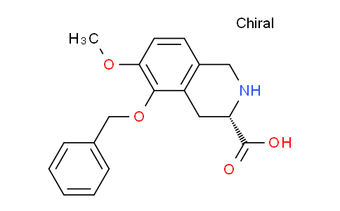 CAS No. 1356460-51-9, (S)-5-(Benzyloxy)-6-methoxy-1,2,3,4-tetrahydroisoquinoline-3-carboxylic acid