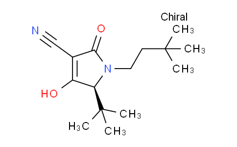 CAS No. 1162665-55-5, (S)-5-(tert-Butyl)-1-(3,3-dimethylbutyl)-4-hydroxy-2-oxo-2,5-dihydro-1H-pyrrole-3-carbonitrile