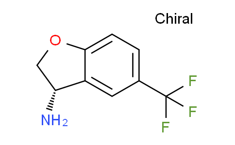 CAS No. 1272754-45-6, (S)-5-(Trifluoromethyl)-2,3-dihydrobenzofuran-3-amine