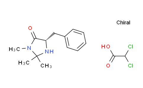 CAS No. 345358-20-5, (S)-5-Benzyl-2,2,3-trimethylimidazolidin-4-one 2,2-dichloroacetate