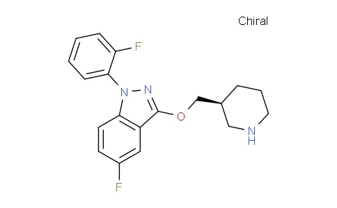 CAS No. 888951-64-2, (S)-5-Fluoro-1-(2-fluorophenyl)-3-(piperidin-3-ylmethoxy)-1H-indazole