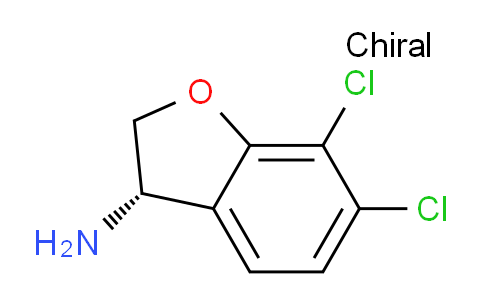 CAS No. 1241677-24-6, (S)-6,7-Dichloro-2,3-dihydrobenzofuran-3-amine