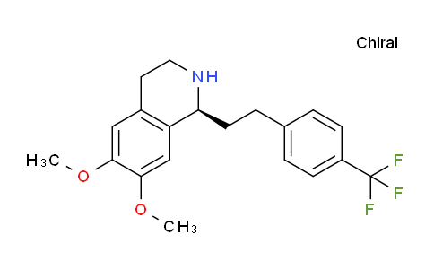 CAS No. 769172-81-8, (S)-6,7-Dimethoxy-1-(4-(trifluoromethyl)phenethyl)-1,2,3,4-tetrahydroisoquinoline