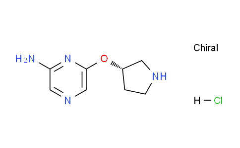 CAS No. 1417789-55-9, (S)-6-(Pyrrolidin-3-yloxy)pyrazin-2-amine hydrochloride