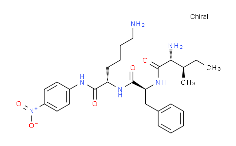 CAS No. 76626-41-0, (S)-6-Amino-2-((S)-2-((2R,3R)-2-amino-3-methylpentanamido)-3-phenylpropanamido)-N-(4-nitrophenyl)hexanamide