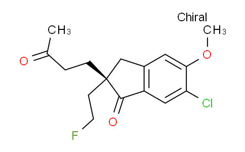 CAS No. 945726-52-3, (S)-6-Chloro-2-(2-fluoroethyl)-5-methoxy-2-(3-oxobutyl)-2,3-dihydro-1H-inden-1-one